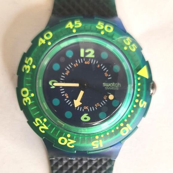 Swatch BLUE MOON SDN100 1991 Scuba Watch New old stock - Picture 1 of 9